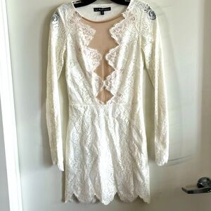 for love & lemon white lace tulle dress NEW